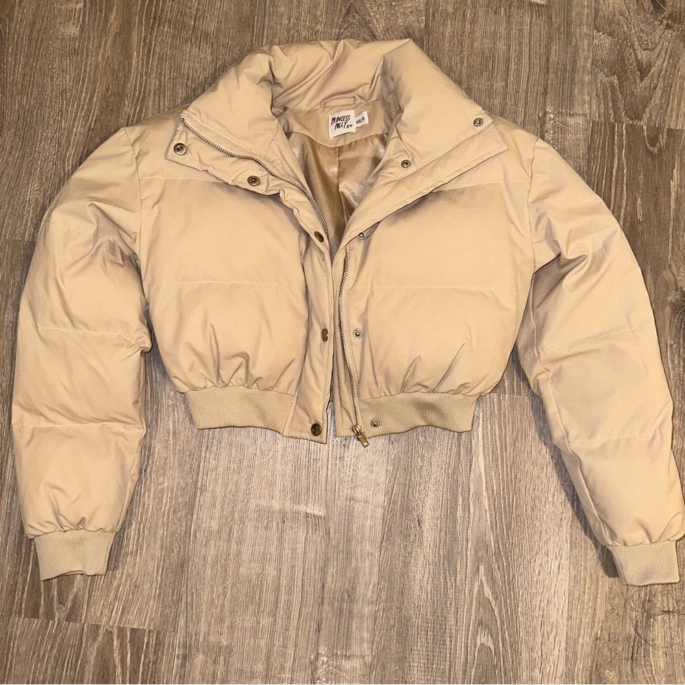Princess Polly Beige Puffer Jacket
